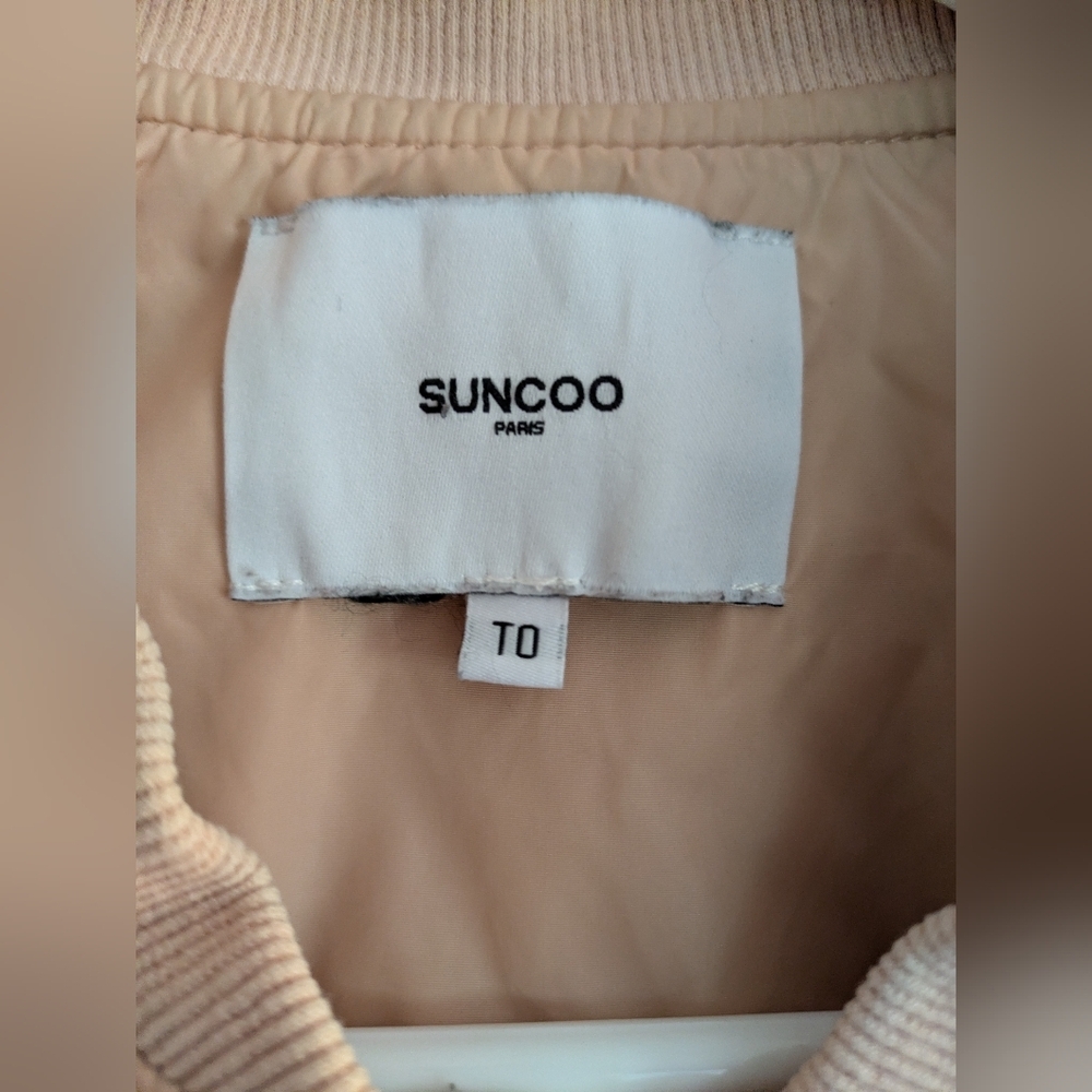 Suncoo Paris Women's Quilted Jacket Peachy Pink - Picture 6 of 10